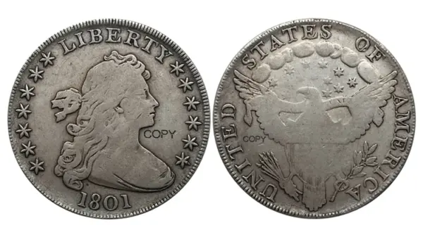 One Dollar Draped Bust Commemorative Coin Copy - Image 7