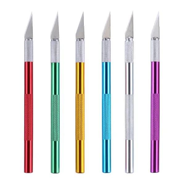 10pcs Hobby Knife Set with Stainless Steel Blades - Image 3
