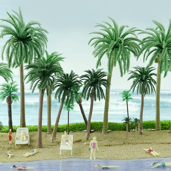 Miniature Palm Trees for HO Scale Models 5pcs - Image 5