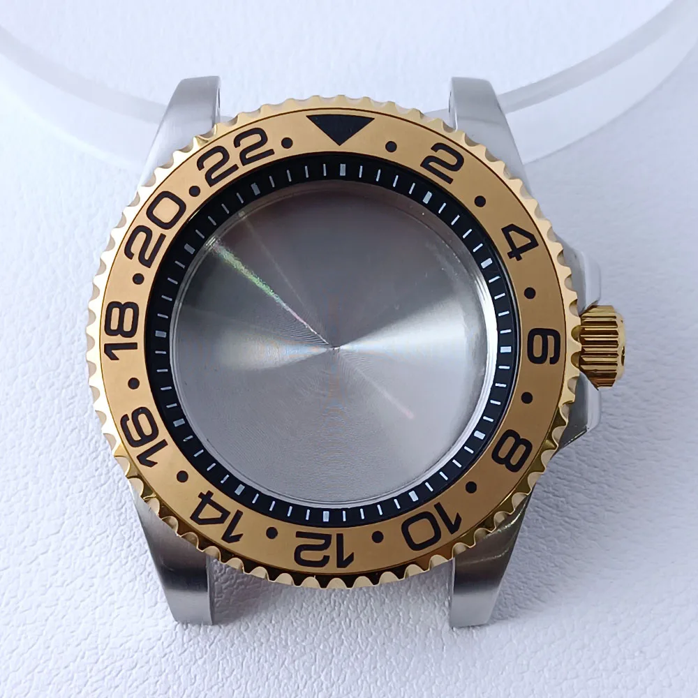 40.5mm Stainless Steel GMT Watch Case NH35/NH36 79 40.5mm Stainless Steel GMT Watch Case NH35/NH36 - Image 79