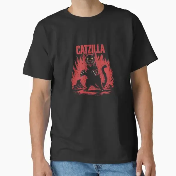 Vintage Sunset Cat Lover T-Shirt for Men - Image 7