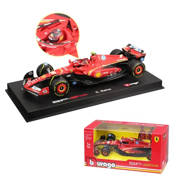 1:18 Ferrari SF24 F1 Model Car by Bburago - Image 6