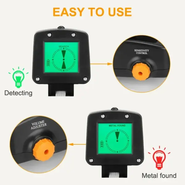 7.4 Inch Waterproof Adjustable Metal Detector - Image 4