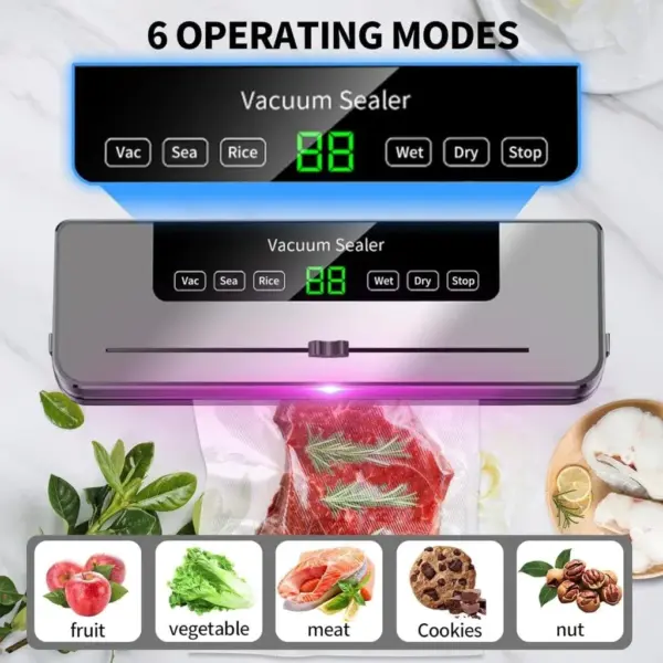 Electric Vacuum Sealer with UV Sterilization - Image 2