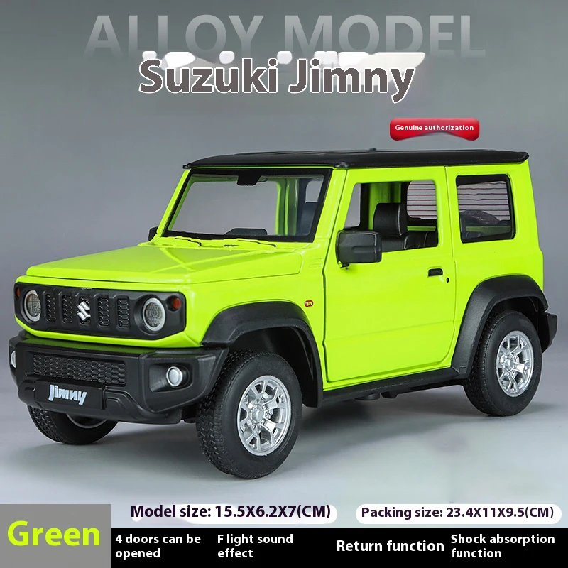 1:24 Suzuki Jimny Diecast Model SUV with Sound 7 1:24 Suzuki Jimny Diecast Model SUV with Sound - Image 7