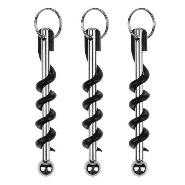 Mini Portable Wine Bottle Opener with Keychain - Image 11