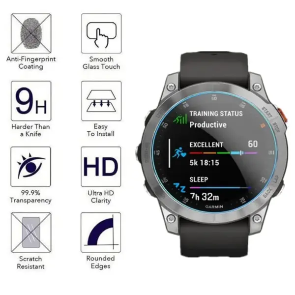 5PCS Tempered Glass Screen Protectors for Garmin - Image 4