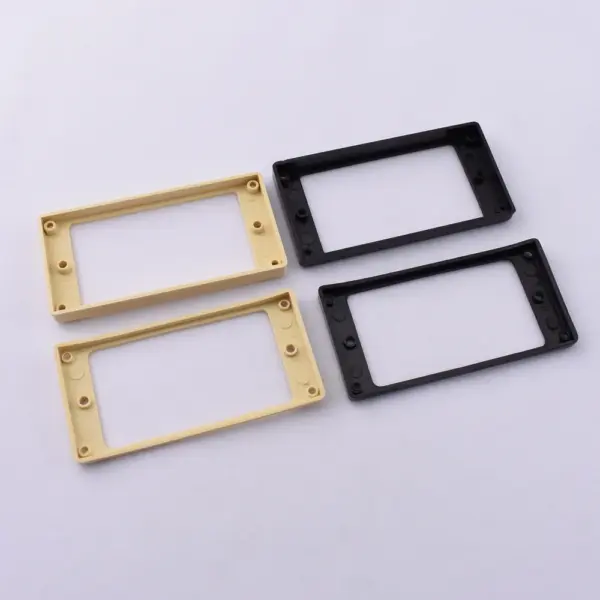 Humbucker Pickup Mounting Frames Set Ivory Black - Image 3