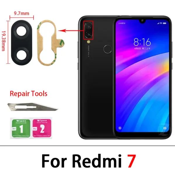 2-Piece Camera Glass for Xiaomi Redmi Series - Image 15