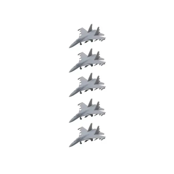 5PCS Su-37 Flanker-F Fighter Jet Models - Image 9