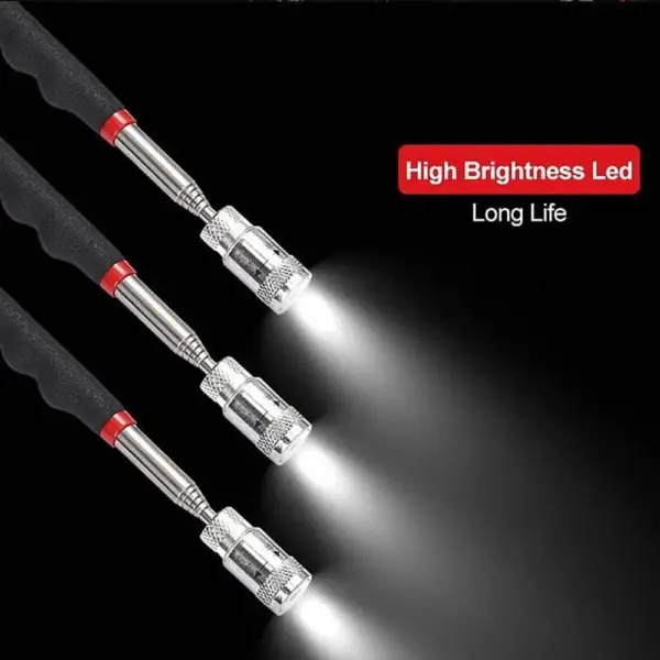 Telescopic Magnetic Pick-Up Tool with LED Light - Image 3