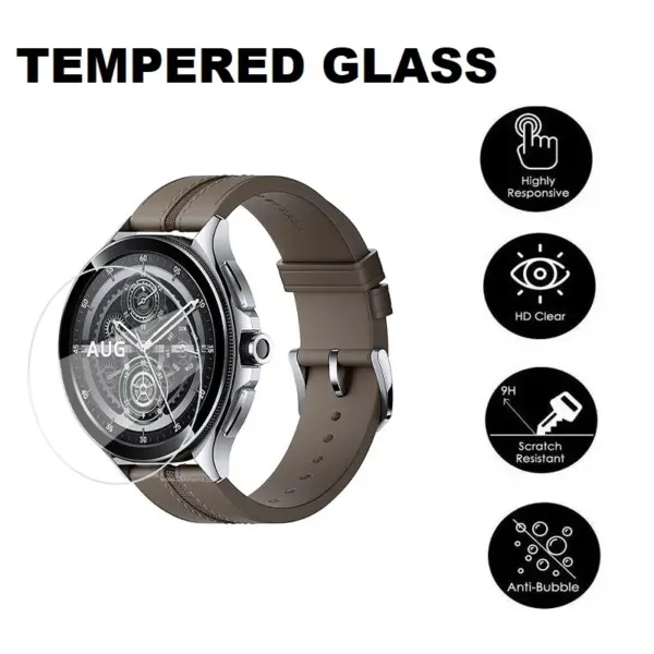 5PCS Tempered Glass for XIAOMI Watch 2 Pro - Image 3