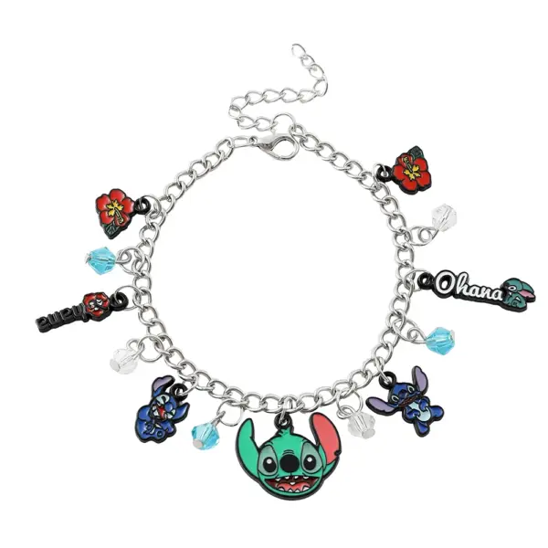 Stitch Silver Plated Charm Bracelet for Women - Image 17