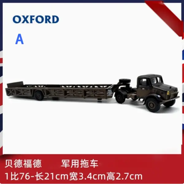 1:76 Diecast Alloy Low Loader Trailer Model - Image 14