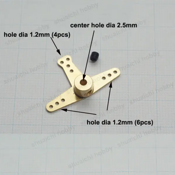 5PCS Brass Servo Arms for RC Model Boats - Image 4