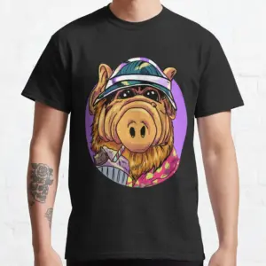 Alien Cartoon Graphic Tee in Y2K Style