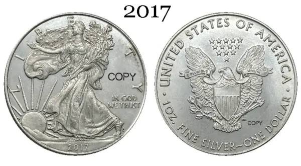 Silver Plated Liberty Eagle Commemorative Coin - Image 5