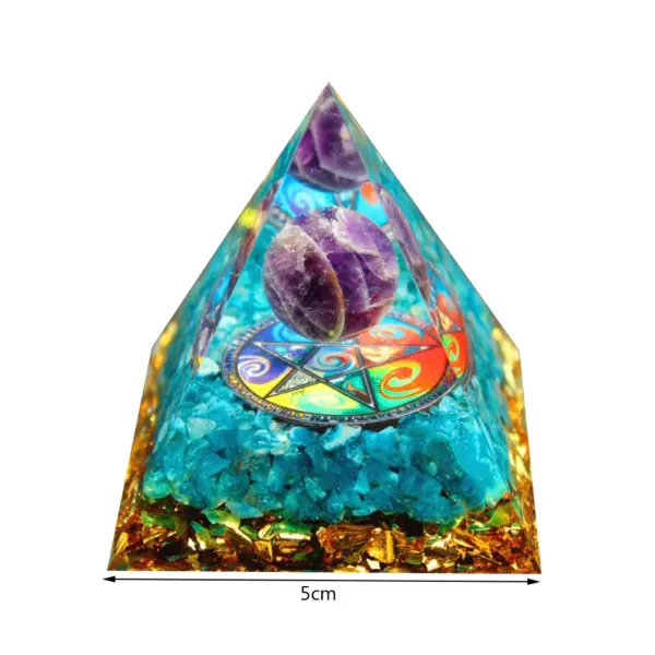 5cm Natural Stone Orgonite Pyramid Crystal - Image 28