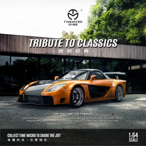 1:64 RX-7 Veilside Diecast Model Car - Image 4