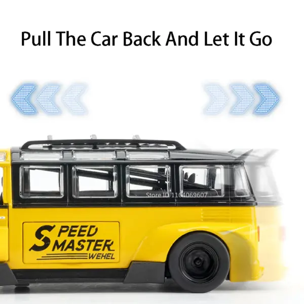 1:32 Scale T1 Bus Diecast Model Car - Image 5
