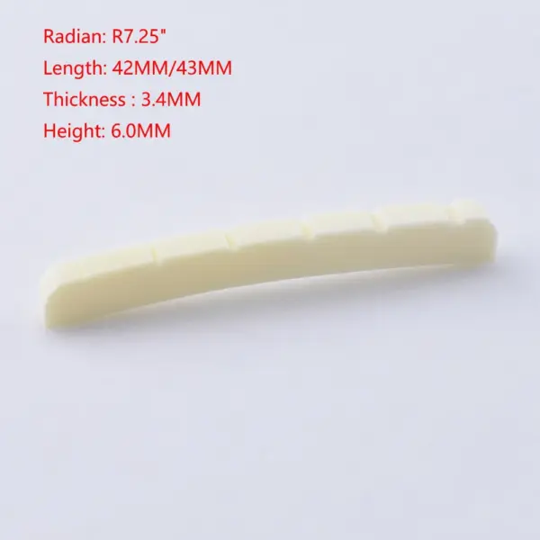Real Slotted Bone Nut for Electric Guitars - Image 3