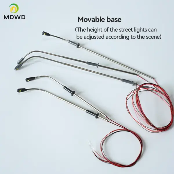 10pcs HO Scale 3V LED Street Lights - Image 4