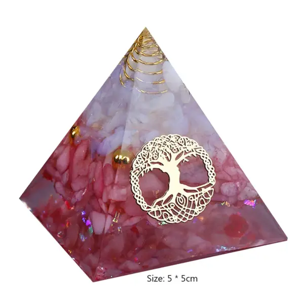 5cm Natural Stone Orgonite Pyramid Crystal - Image 7