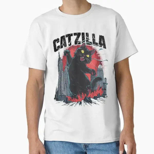 Funny Cat Catzilla T-Shirt for Cat Lovers - Image 7