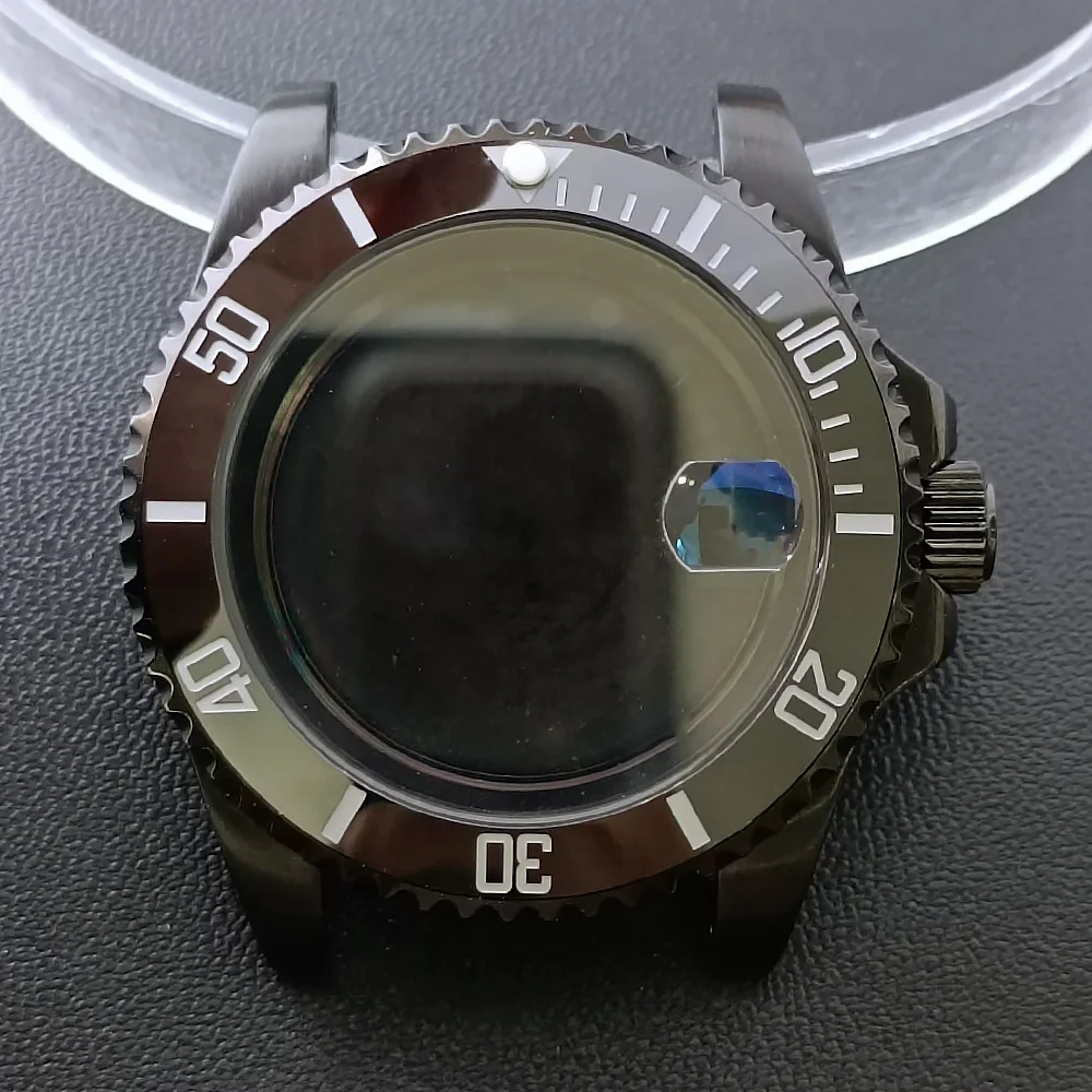 NH35 GMT Steel Watch Case 40.5mm Silver 64 NH35 GMT Steel Watch Case 40.5mm Silver - Image 64