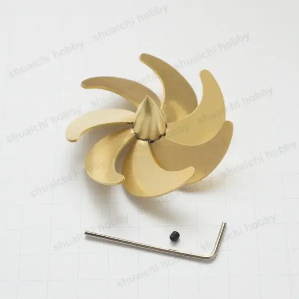 7-Blade Brass Propellers for RC Submarines - Image 6