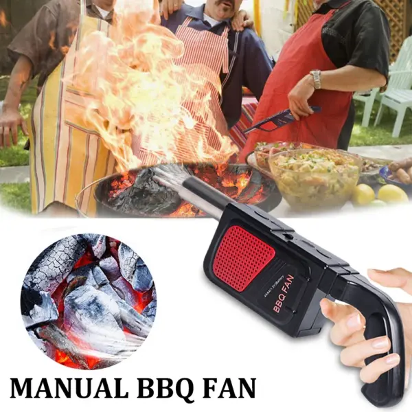 Handheld Electric BBQ Fan for Outdoor Cooking - Image 2