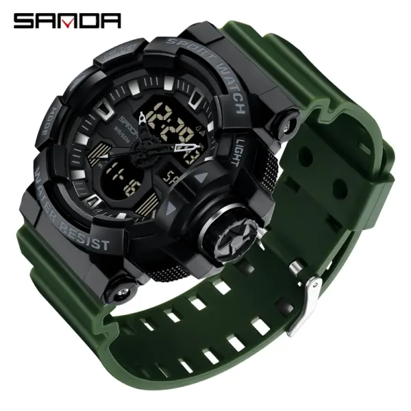 SANDA 3129 Military Sport Quartz Wrist Watch - Image 9