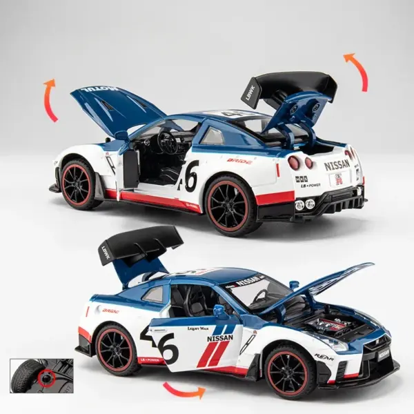 Nissan GTR 1:24 Diecast Model Car - Image 6