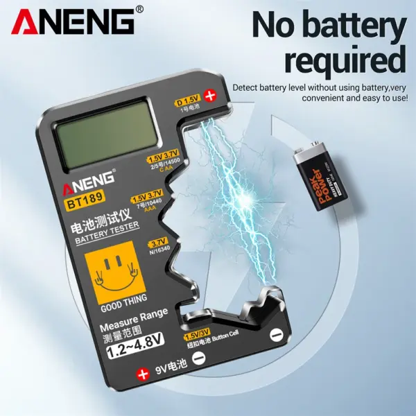 Universal Digital Battery Tester with LCD Display - Image 3
