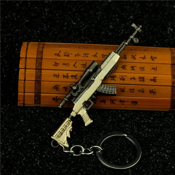PUBG Mini Gun Metal Keychain RPG 98K AWM - Image 9