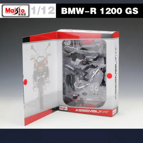 Maisto 1:12 BMW R 1200 GS Diecast Model - Image 6