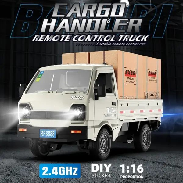 KF21 1/16 RC Cargo Truck with Lights - Image 4