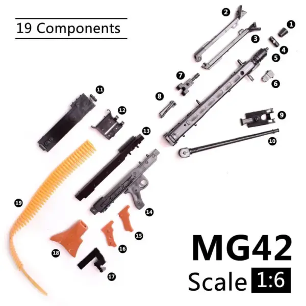 1/6 Scale MG42 Machine Gun Model Kit - Image 2