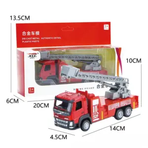 Diecast Alloy 1/50 Scale Fire Truck Model 15 S32a7c1419136450f979d6e5b445d6658K