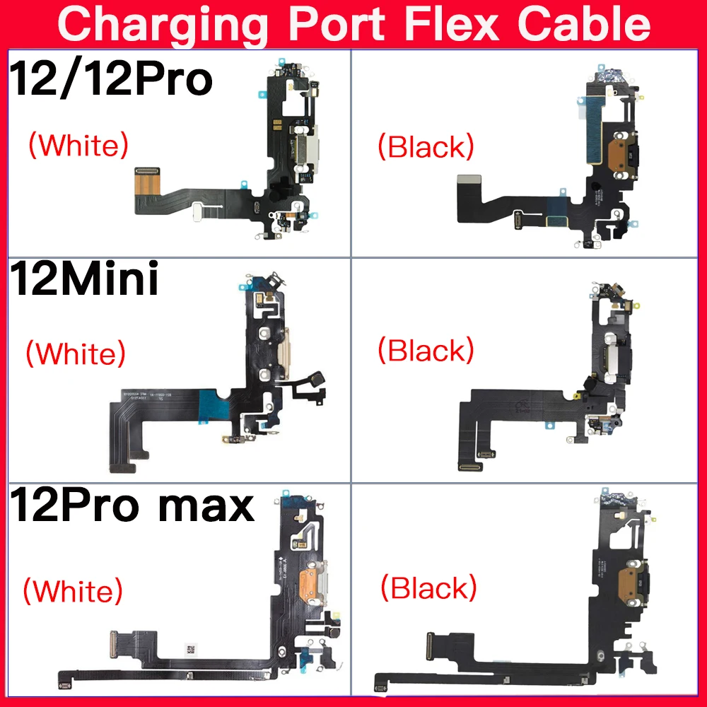 iPhone 12 Mini/Pro Max Charging Port Flex Cable 2 iPhone 12 Mini/Pro Max Charging Port Flex Cable - Image 2