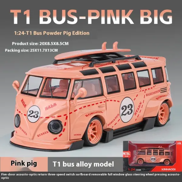 Volkswagen T1 Bus Diecast Model 1:24 Scale - Image 9