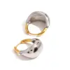 Luxury Stainless Steel Hollow Drop Earrings