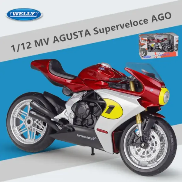 WELLY 1:12 MV Agusta Superveloce Diecast Motorcycle - Image 7