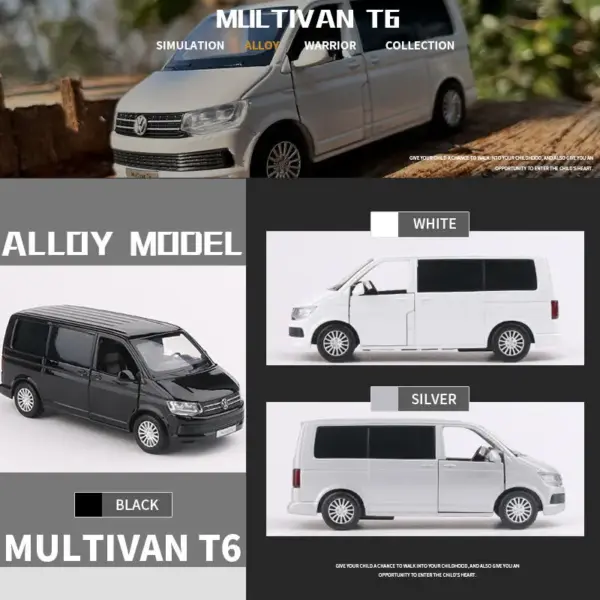 1/36 VW Multivan T6 Alloy Diecast Model - Image 6