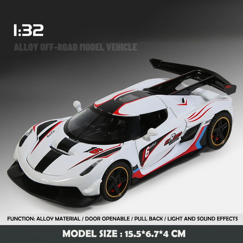 Diecast 1:32 Jesko Super Car Model 9 Diecast 1:32 Jesko Super Car Model - Image 9