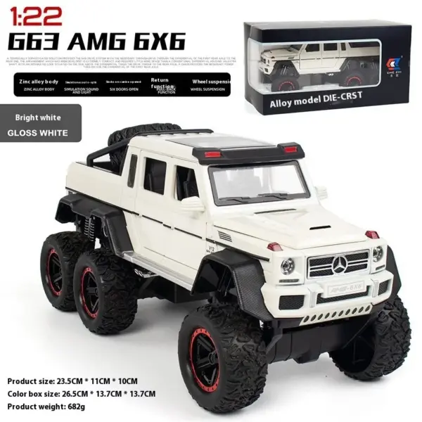 1:22 Mercedes Benz AMG G63 Diecast Model - Image 10