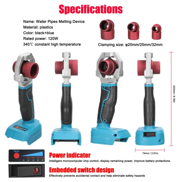 Cordless Hot Melt Welding Machine with Heads - Image 3