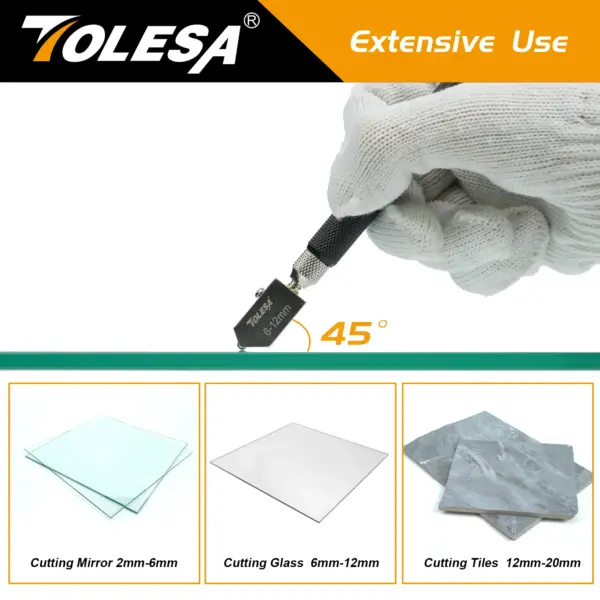TOLESA Glass Cutter Kit with Oil Feed System - Image 5