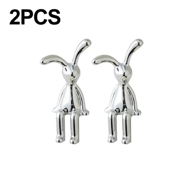 Silver Bunny Decorative Ornament for Home Decor - Image 16