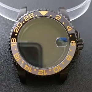 NH35 GMT Steel Watch Case 40.5mm Silver 202 S34c3daa0664f41b08d9de46e9a3708fdf